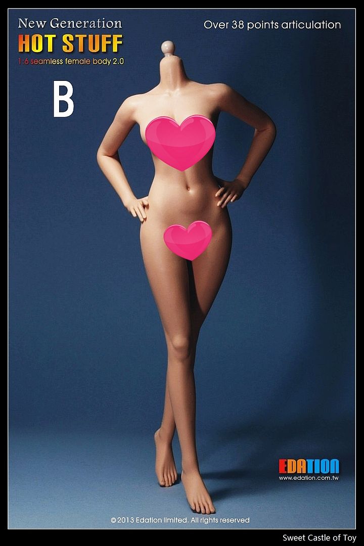 1 6 Hot Stuff Action Figure Seamless Female Body 2 0 B Ver Ebay